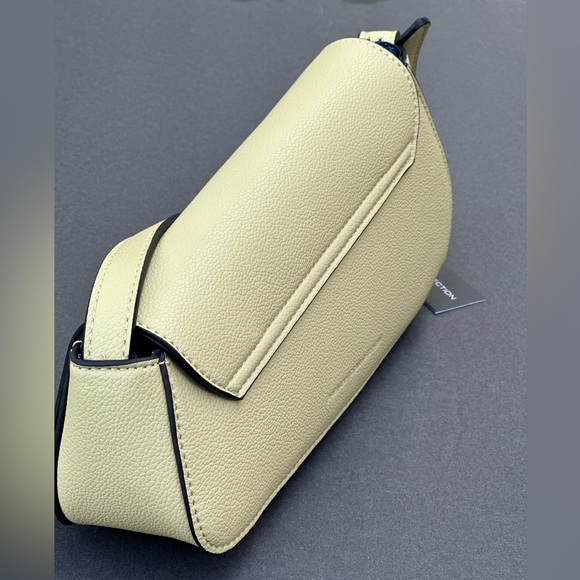 French Connection - Alva Pebbled Faux Leather Angled Shoulder Bag - Picture 3 of 15